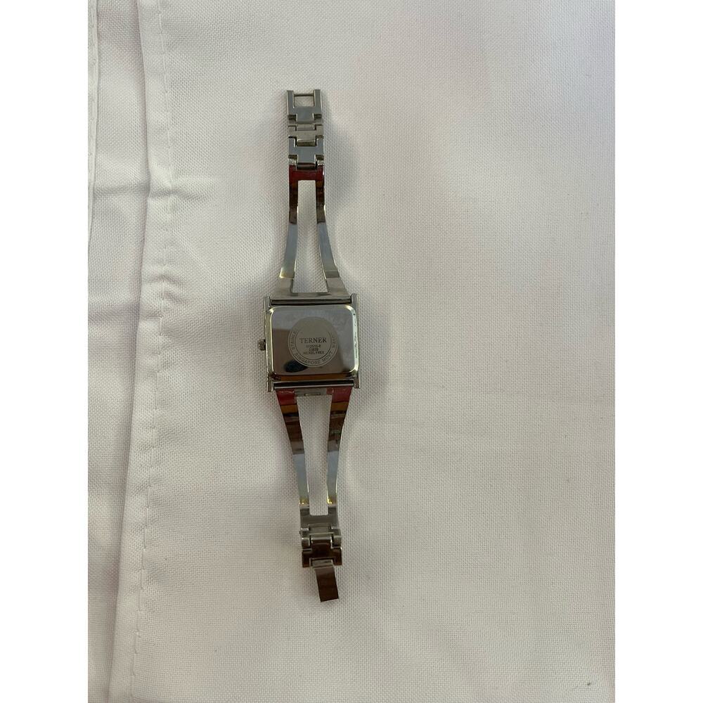 Vintage 90s TERNER Ladies Silver Wristwatch - Picture 3 of 3